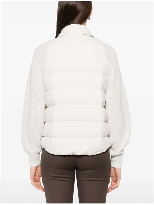 Piumino con inserti Brunello Cucinelli | MD5997695C1709